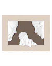 Quadro sacra famiglia orizzontale 100x75, nocciola ME2516-N