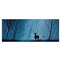 Deep in the wood, acquerello su carta 29x77 cm, Gabriele Casale 2025