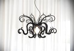 Lampadario GORGON, colore nero, catalogo IPlex, codice I00413018P29