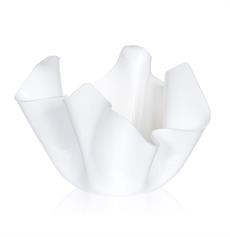 Vaso bianco, linea Drappeggi, catalogo IPlex, codice I00525001P01