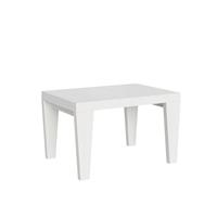 Tavolo da pranzo Spimbo 90x130 allungabile fino a 234 cm, Bianco