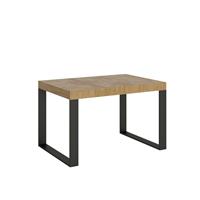 Tavolo da pranzo Tecno 90x120 allungabile fino a 224cm, Quercia