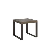 Tavolo da pranzo Tecno 90x90 allungabile fino a 246cm, Tortora