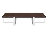 Tavolino INN Doppio con top in legno 30mm CT08130-01 Bianco