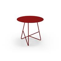 Tavolino per esterni ERMIONE 50 acciaio ECT15M5024 colore Rosso Dalia