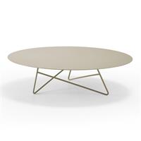 Tavolino per esterni ERMIONE 90 acciaio ECT15M9006 colore Canapa