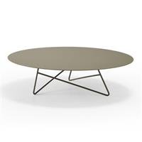 Tavolino per esterni ERMIONE 90 acciaio ECT15M9007 colore Fango