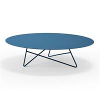 Tavolino per esterni ERMIONE 90 acciaio ECT15M9010 colore Petrolio