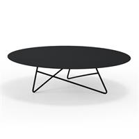 Tavolino per esterni ERMIONE 90 acciaio ECT15M9012 colore Nero