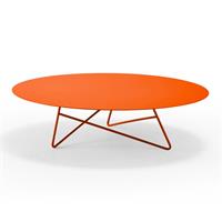 Tavolino per esterni ERMIONE 90 acciaio ECT15M9014 colore Zucca