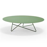 Tavolino per esterni ERMIONE 90 acciaio ECT15M9036 colore Oliva