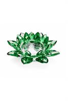 Candeliere in cristallo colorato verde collezione Stella, codice 800357V