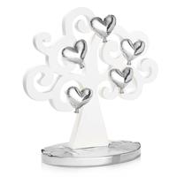 Scultura ALBERO DELL'AMORE BIANCO/ARGENTO H 32 CM, Ottaviani, cod 22418