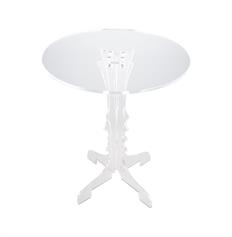 Tavolino MIAMI D45 trasparente, catalogo Vesta Home, cod 25004-00