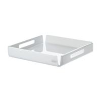 Vassoio quadrato Like Water mini 20x20, Vesta Home, bianco satinato 01001-30S